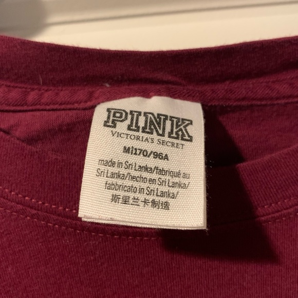 Victorias Secret PINK Long Sleeve Crewneck Top - Picture 3 of 4